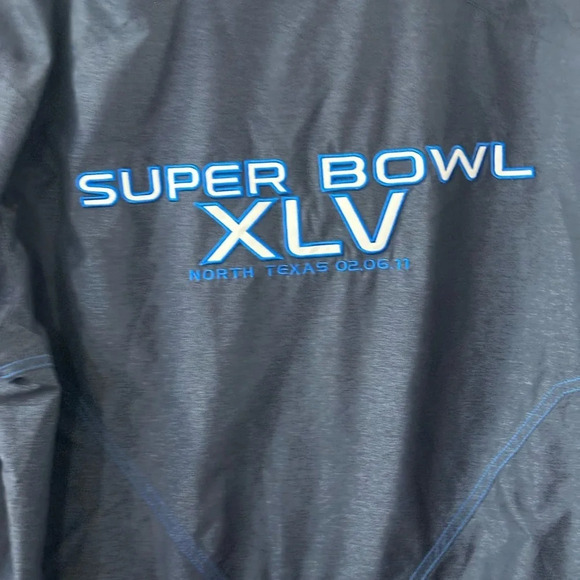 SUPER BOWL XLV WINDBREAKER JACKET Reebok Men’s Large - Picture 4 of 15